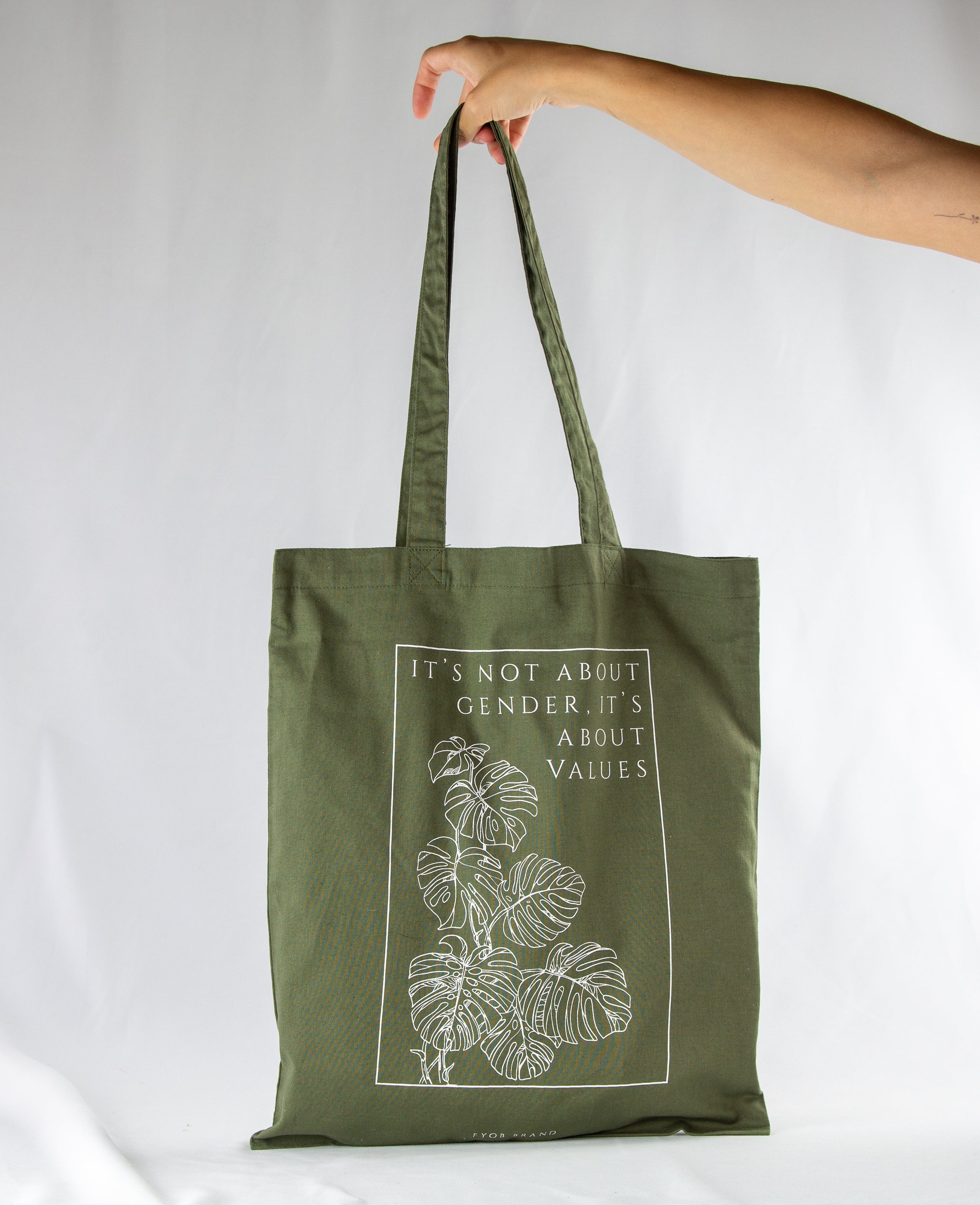 tote bag verde gender - Main Image