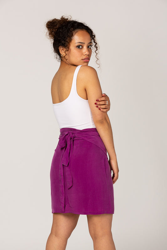 falda color lila
