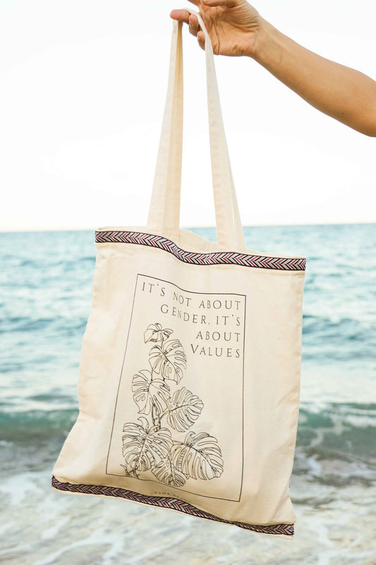 tote bag beige cintas