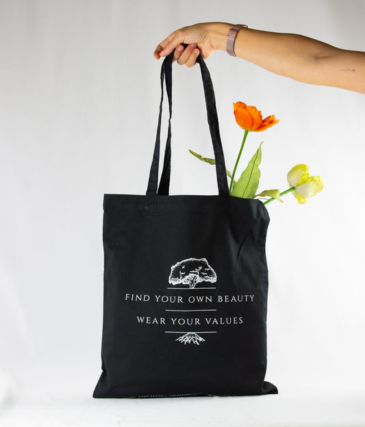 tote bag negro bici